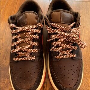 Nike Men's Brown and Red Athletic Shoes